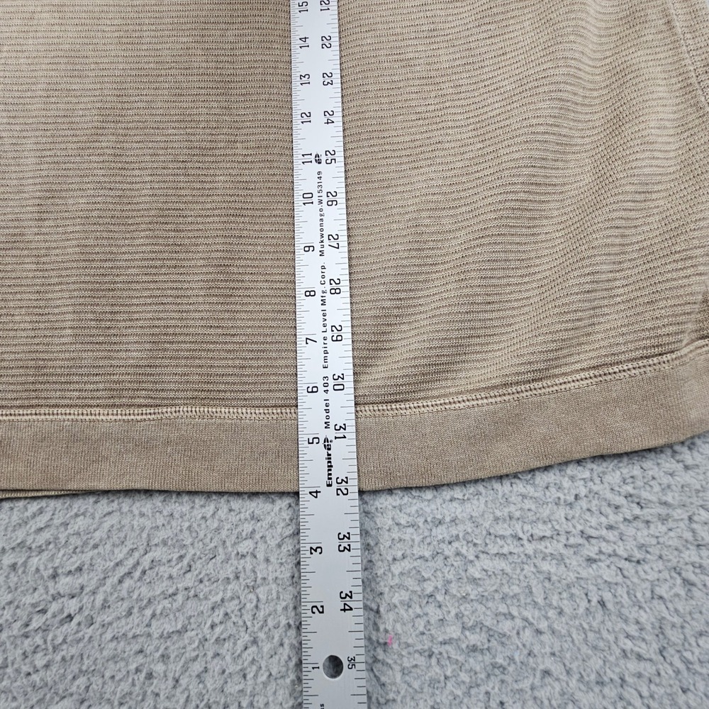 Tommy Bahama Relax Pullover Men 3XB Brown Cotton Ribbed Quarter Zip Sweater - Picture 7 of 7